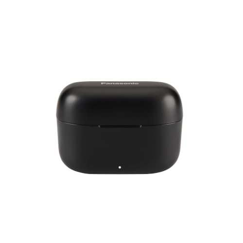 Panasonic RZ-B110WDE-K Écouteurs sans Fil, Bluetooth 5.3, Intra-Auriculaires Confortables, Micro Intégré, XBS, Jusqu'à 26 Heures d'Autonomie avec Étui de Chargement, Noir