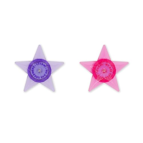 Legami - Juego de 2 Luces para los Rayos de la Bicicleta - Ride & Shine - Luz Blanca, Luces para Rueda de Bicicleta, para niños, niños, Adultos, Estrellas Luminosas para radios de Bicicleta, Pilas
