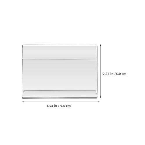 Porte-étiquettes acrylique de table stable et transparent SOIMISS