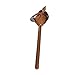 Tachiuwa Hobby Horse Stick Toy Horse Head Prop Cartoon Fun Portable Lightweight Children Festival Toy for Horse Themed Party 3 Years+, Brown