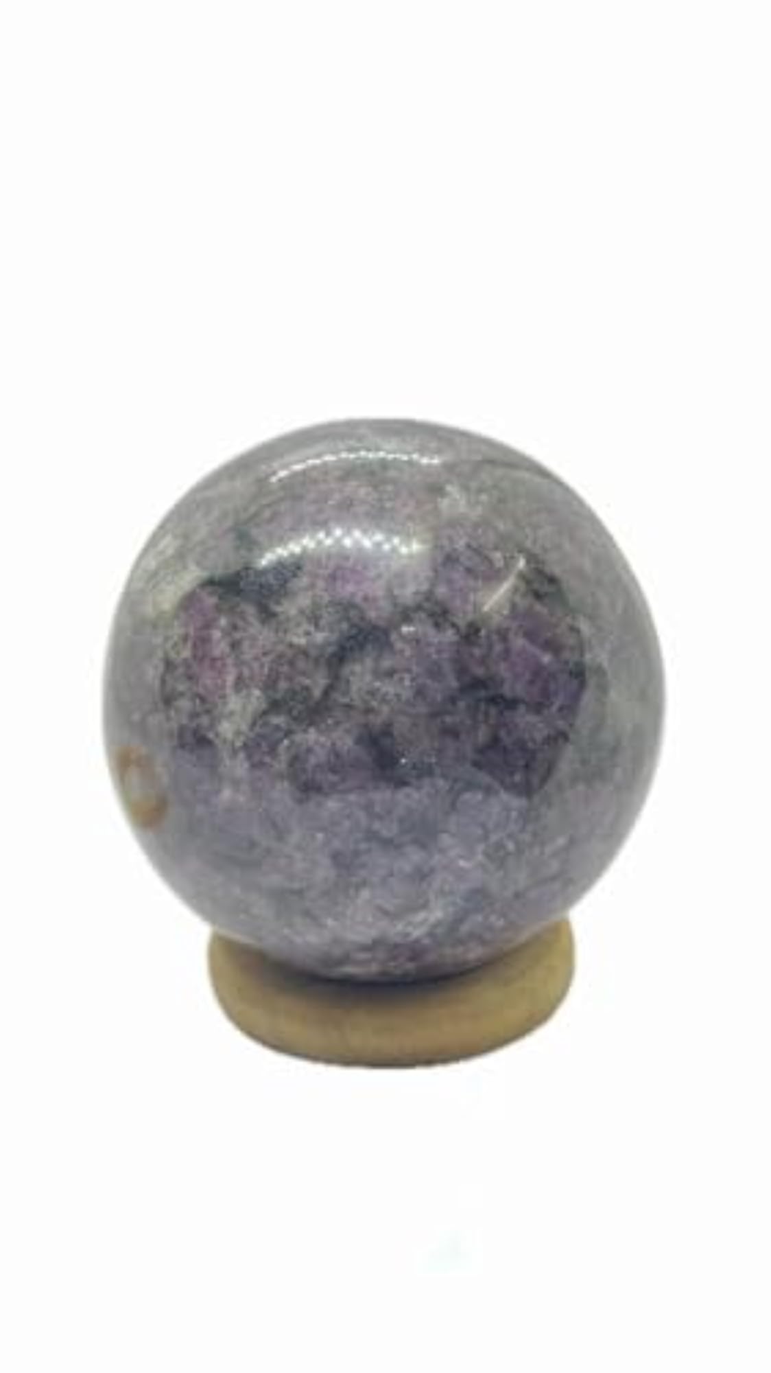 Natural Ruby Zoisite Sphere Ball for Home Decor, 250-300g