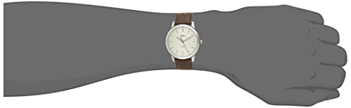 Image of Fossil Minimalist Men's Watch with Leather or Stainless Steel Band, Chronograph or Analog Watch Display with Slim Case Design