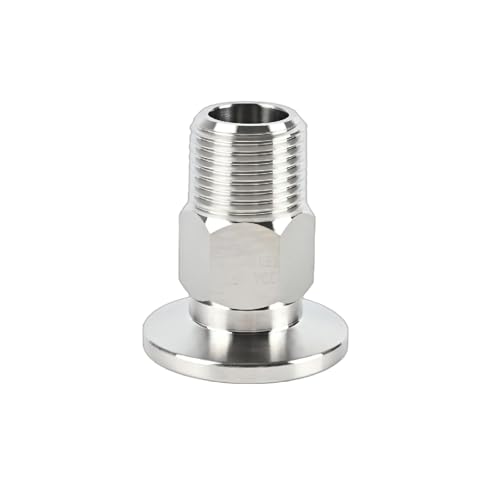 Image of SS304 KF16 NPT Male Adaptor thread 3 /8 inch NW16 KF Male coupling ISO-KF16 X NPT 3 /8 inch