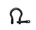 US Stainless Black Stainless Steel 316 Forged Bow Shackle 3/8