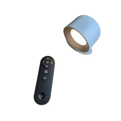 Lámpara de apliques de pared LED RGB con Control remoto, luz de pared magnética inalámbrica con batería recargable for decoración interior del hogar ,Larga DuracióN Y Durabilidad(B01-Round-white)