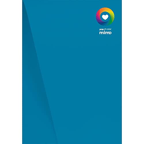 Mimo Papel Color Pop Azul Céu - A4-180 gr - 25 unds - Possui Massa Colorida - Fibras Mais Firmes e C