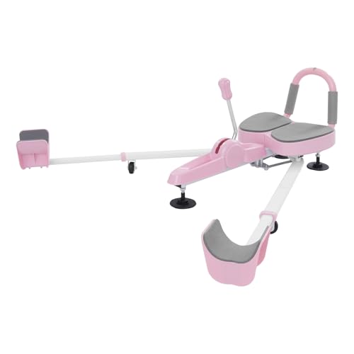Leg Stretcher Split Machine Splits Trainer, Flexibility Stretching Equipment for Ballet Yoga Dance Gymnastics Training, 180 Degrees, Adjustable Length, Load Capacity 330lbs (Pink)
