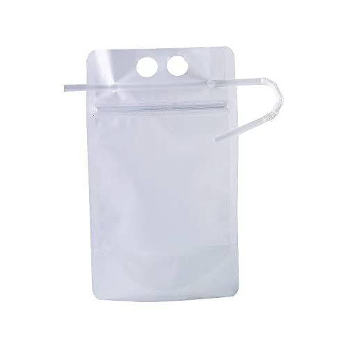 Pouches plásticos transparentes plegables con sorbete 25 piezas miniatura 2