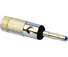 Fiche unique Banana Plug 10-j-bpb pour câble d'enceinte hifi