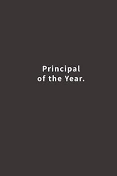 Paperback Principal of the Year.: Lined notebook Book
