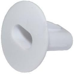 10x Hole tidy / Grommets white.For twin cable.With Instructions.