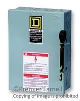 SQUARE D BY SCHNEIDER ELECTRIC D221N SWITCH, SAFETY, FUSIBLE, DPST, 30A, 240V