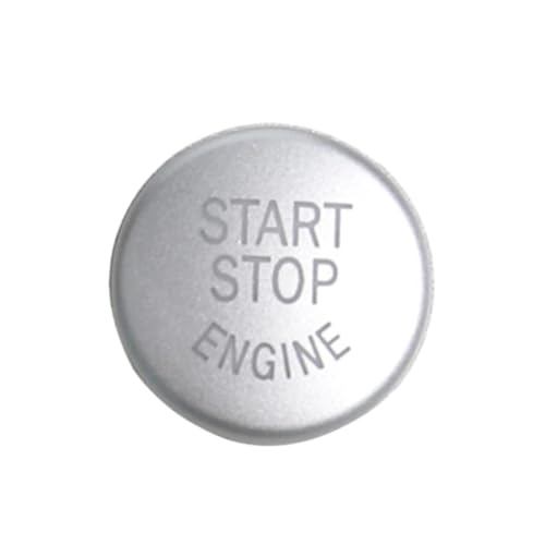 Couvercle bouton démarrage de finition argent pour habitacle BMW E90 E60 X5 design premium