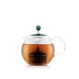 Innovadora tetera de cristal con filtro de pistón que infla tu té al nivel deseado sin tener que quitar el filtro de pistón.