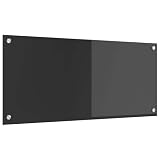 Dark Grey Glass Backsplash 90 x 40 cm Tempered