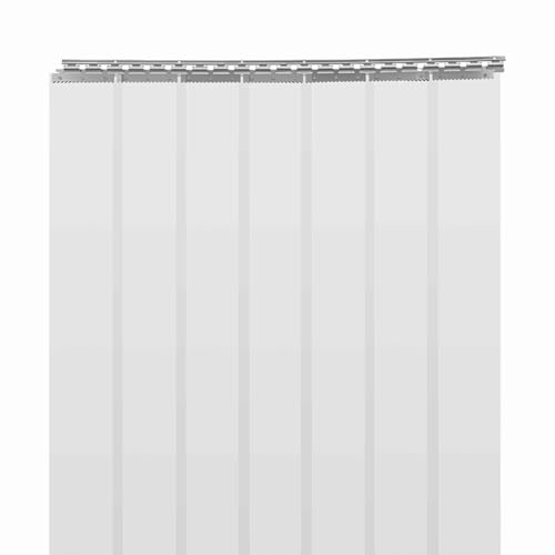 Tyvotrend Rideau à Lanières en PVC, 7 Pièces Rideau à Lamelles Transparent, Laniere Portes Intérieures pour Entrepôt Chambre Froide Garage Supermarché...
