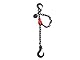 SAFETEX Chain Sling 1 Leg with clevis shortening clutches locked 1m WLL2000kg