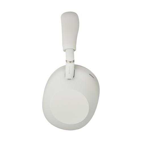 Image of Sony WH-1000XM6 Wireless Noise Canceling Headphones (Silver) Foldable Over-Ear Bluetooth Headset | Hi-Res Audio, 30-Hour Battery, LDAC, Multipoint with USB Wall Adapter and Microfiber Cleaning Cloth