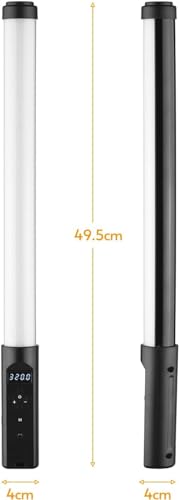 Henniu Tubo De Vídeo Led Portátil Com Luz Para Fotografia Lâmpada Com Luz De Preenchimento 3200K-550