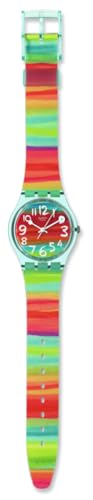 Swatch Gent Unisex Watch Casual Polymer Blue Quartz Waterproof Color The Sky