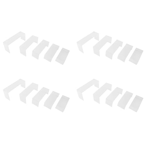 20 Pezzi di Alzate per Espositori nel Trasparente 5 Misure per per Gioielli nel per per Torte acrilico