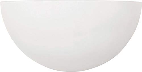 Image of Capital Lighting 1680MW Crescent Opal Glass Wall Sconce, 1-Light 100 Watt, 5 inch H x 11 inch W, Matte White
