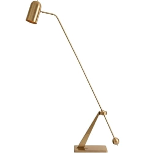 Lampes hautes de salon en fer forgé et abat-jour galvanisé au fini miroir luxueux