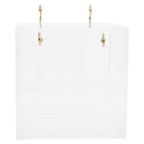 CORHAD 箱 バードバス ケージ たらい 屋内 オウム お風呂 流域 大きい 鳥の水風呂 浴槽 鳥の供給 ペット用品 ペットシャワー用品 鳥の掃除用洗面器 小鳥のバスタブ プラスチック 白い