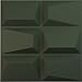 Ekena Millwork 19 5/8"W x 19 5/8"H Stratford EnduraWall Decorative 3D Wall Panel, Satin Hunt Club Green (Covers 2.67 Sq. Ft.
