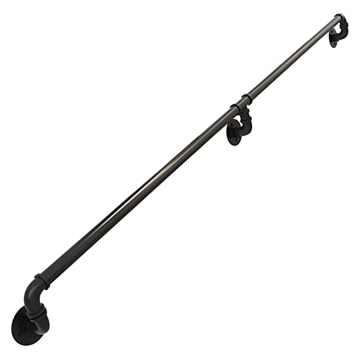 Garde-corps d'escalier en acier MObyat rampe de sécurité robuste pour grenier - 2