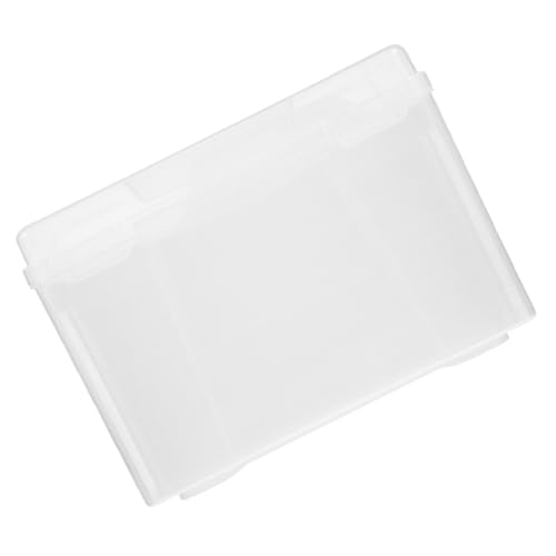 BUTIFULSIC Box Photo Storage Box Portable Project Case Photo Case Makeup Storage Drawers Scrapbook Paper Storage Cases Greeting Card Container Photo Keeper Electronic Component Case Plastic