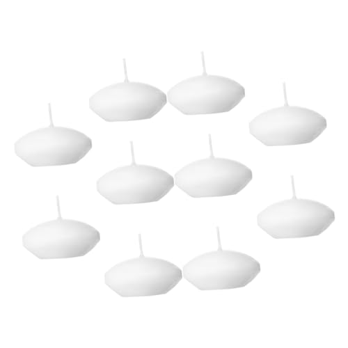 TOPPERFUN 10 Pack Floating Candles Unscented Dripless Wedding Candles for Parties Decor Small for Home Outdoor Ambiance