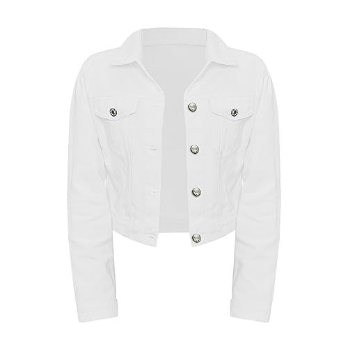 Veste femme manches courtes col revers blanc décontracté veste de travail taille M