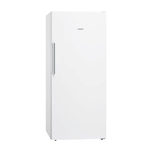 Siemens GS51NAWCV iQ500 Gefrierschrank, 161 x 70 cm, 289 L, noFrost nie wieder abtauen, bigBox Platz für großes Gefriergut, varioZone flexible Glas-und Schubladen, Weiß