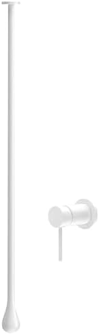 Wall Mounted Bathroom Faucet, Brass Free Standing Bathtub Faucet, Hot & Cold Water Drop Hanging Tap for Vanity & Hotel, Silver Finish, Stylish & Durable Design