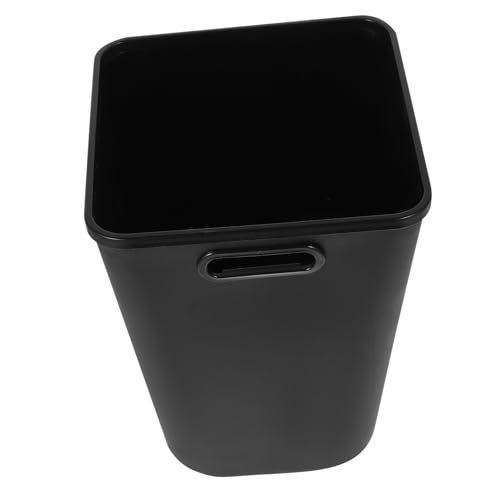 Caneca de basura rectangular negra GLEAVI miniatura 1