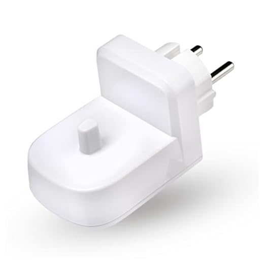 ProofVision Elektrisches Zahnbürsten-Wandladegerät für EU-Steckdose für Oral-B/Braun Modellen (außer IO-reihn und Pulsonic-Serie) | Tragbares Oral B Ladestation, Kabelloses, IPX7 Abdichtung