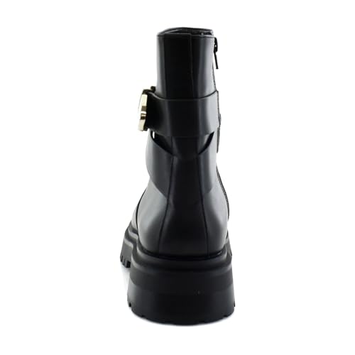 Steve Madden Women's Lonny Black Leather 6 Medium