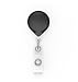 KEY-BAK MINI-BAK Retractable Badge Holder with 36" Nylon Cord, Steel Belt Clip, Black, USA Made