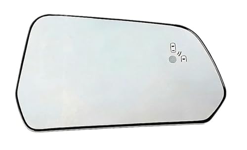 Verre rétroviseur Mustang avec avertissement angle mort type US