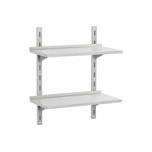 Générique Étagère Murale INOX Double 60 cm - Système à