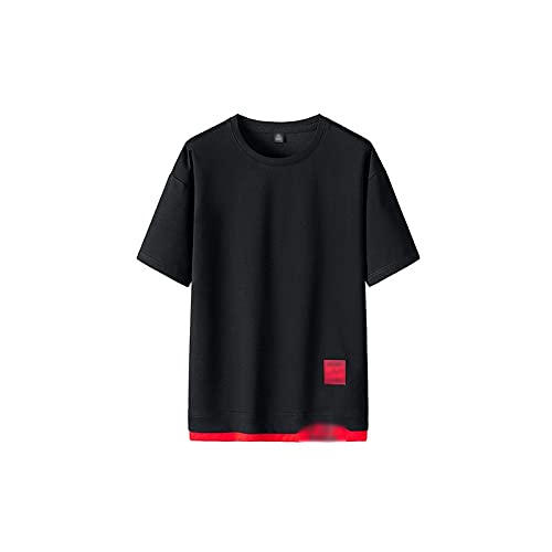 AITACKAITACK Workout Shirts For Men, Fashion Brand Hip Hop Men T-Shirts Summer Men's T Shirt Casual Solid Tshirts Street Brand Clothing Men Tee Shirts Tops (Color : Hortel�, Size : XL)