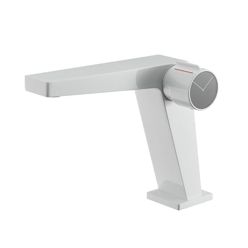 Robinet salle de bain 1 trou anti-fuite mélangeur laiton eau chaude froide