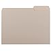 Smead 10251 Interior File Folders 1/3 Cut Top Tab Letter Gray 100/Box