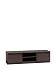 ADGO RTV 140 stojak na telewizor z 2 szafkami i 2 półkami 140 x 40 x 36 cm, niska szafka pod telewizor, szafka pod telewizor, stolik pod telewizor, stojący regał pod telewizor, półka z miejscem do przechowywania, długa (wenge)