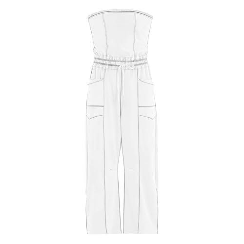 Mono de verano sin hombros con diseño elegante monocolor de aspecto ajustado 5