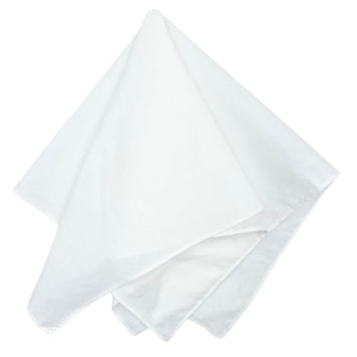 Image of MDSTYLE 100% Cotton Solid Color Bandana for Men & Women 22 inch x 22 inch Handkerchief Headband Scarf