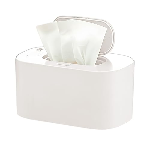 Calentador de toallitas | Dispensador de toallitas de 20 x 12 x 9,5 cm | Calentador silencioso de gran capacidad con temperatura constante | para el hogar, viajes, coche, noche, cuidado de niños