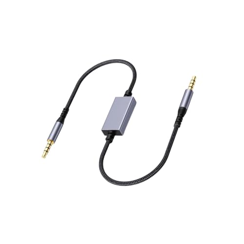 Cable de grabación de audio bidireccional Ysyqkn de 3.5 mm con doble blindaje antinterferencias
