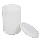BELLIFFY Ptfe Becher mit Deckel Chemikalienbeständiger Messbecher Kleiner Leichter Labor Becher für Präzises Messen und Erhitzen Widerstandsfähig für Experimente und Sichere Handhabung